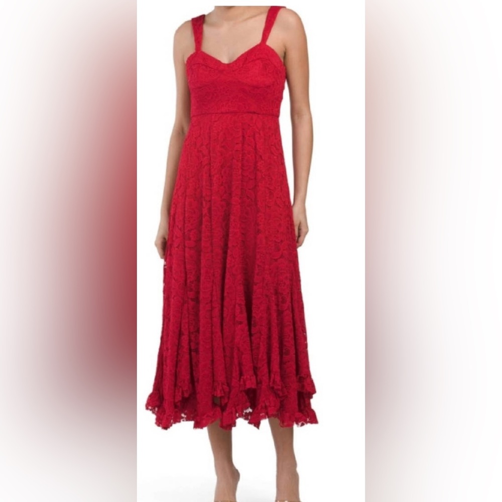 Brand new party Anthropologie red dress